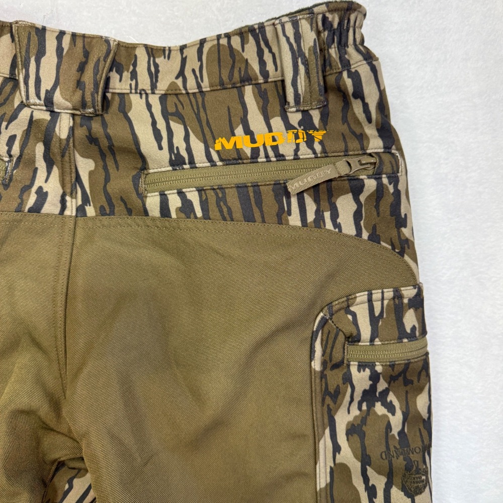 Muddy TRX Softshell Hunting Pants Mens M Mossy Oak Bottomland NWT Zipper Flaw - Picture 8 of 14
